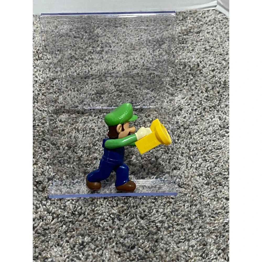 Action Figure Nintendo Luigi Unisex Blue Green Excellent Movie Toy Small
